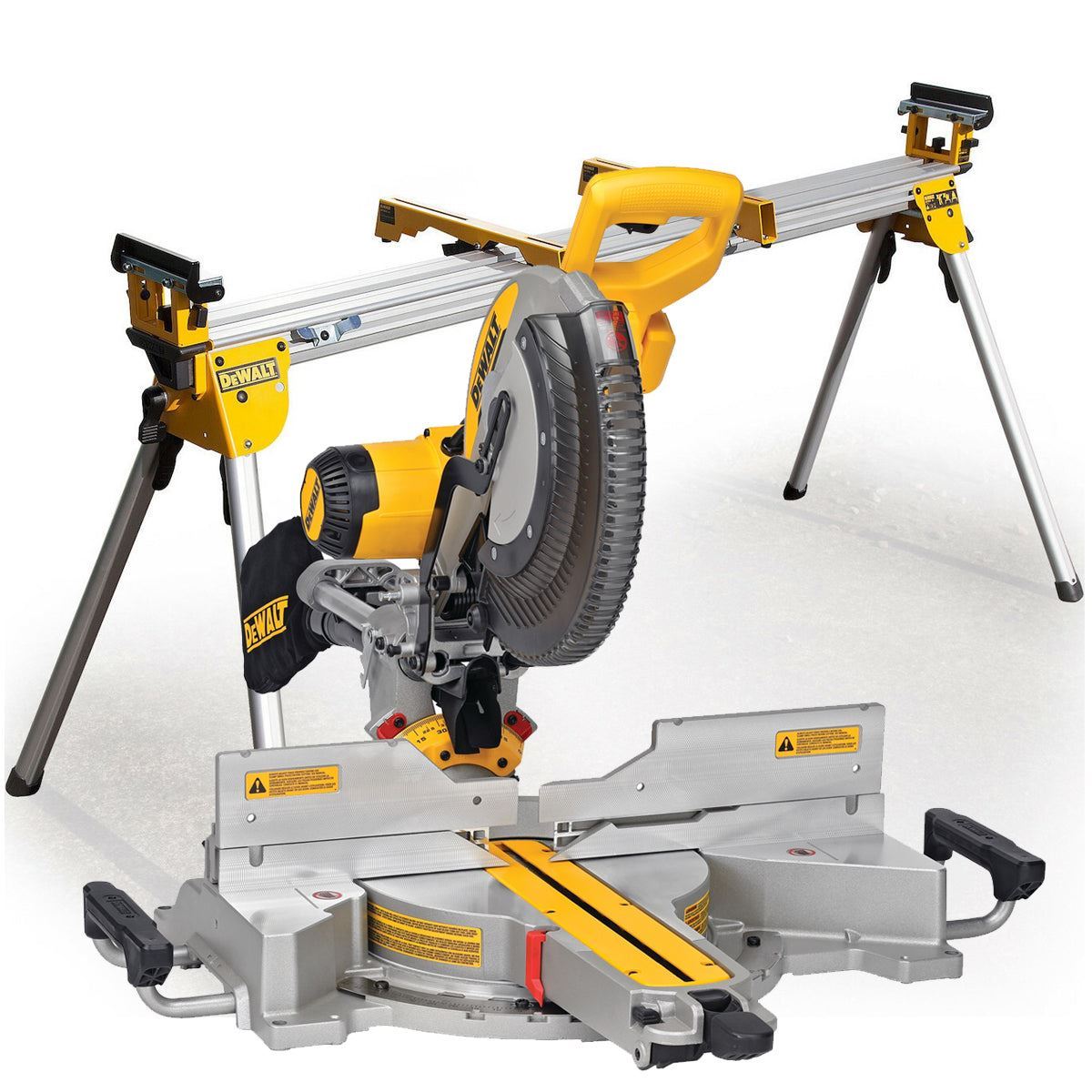 Dewalt DWS780 305mm XPS Sliding Compound Mitre Saw 1675W 240V With Universal Leg Stand