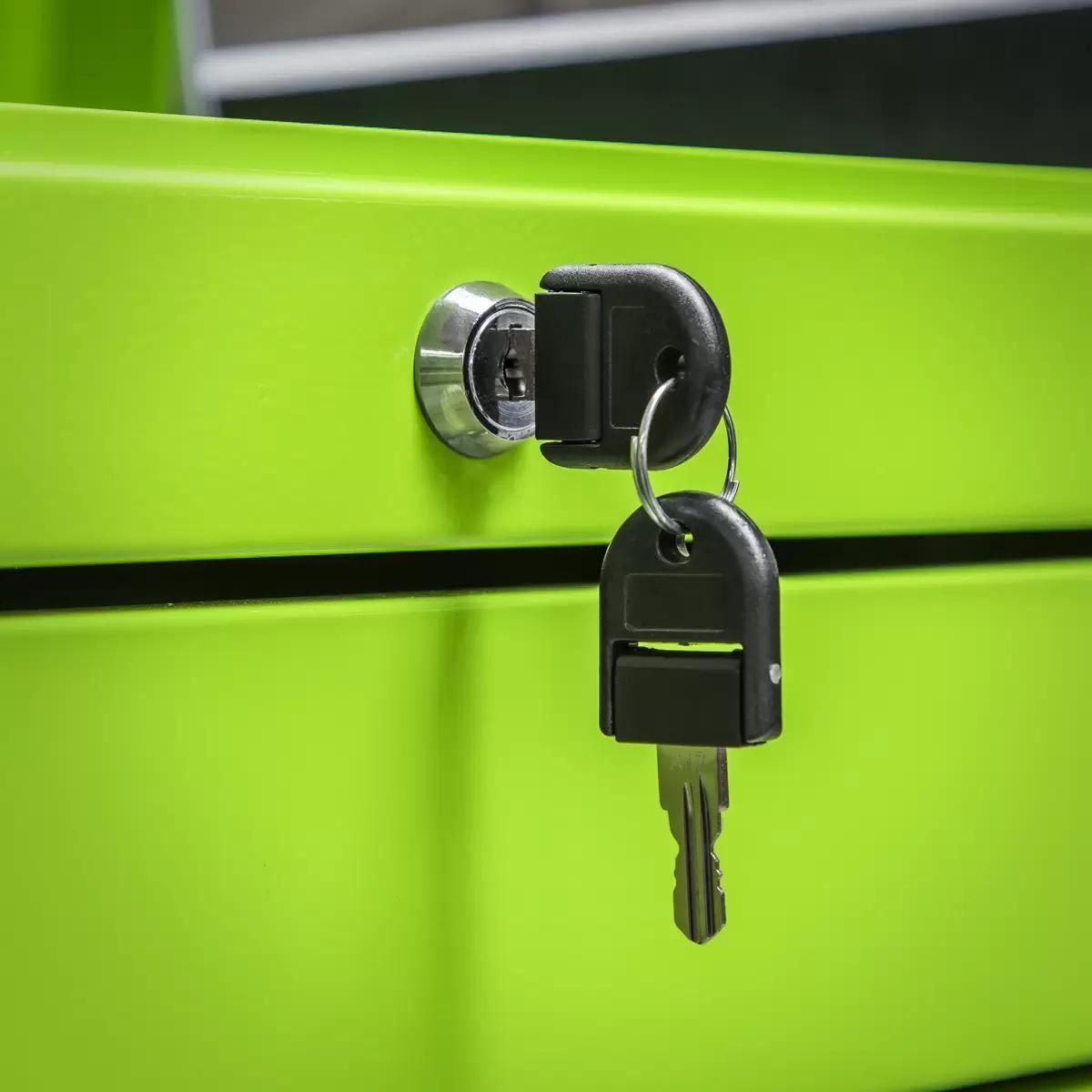 Sealey APPD4G 4 Drawer Push-to-Open Top chest Green