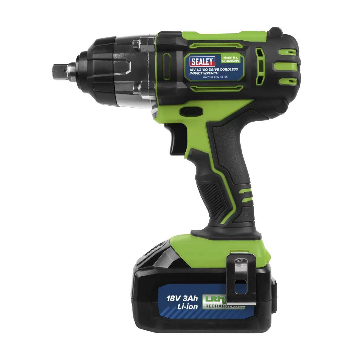 Sealey 2001LEHVCOMBO Trolley Jack & Cordless Impact Wrench Combo Green