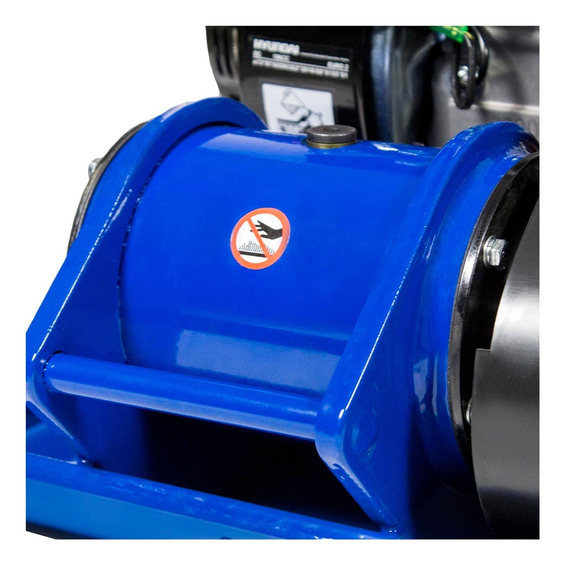 Hyundai HYCP9070 196cc Petrol Plate Compactor Wacker Plate with Wheel Kit and Paving Pad