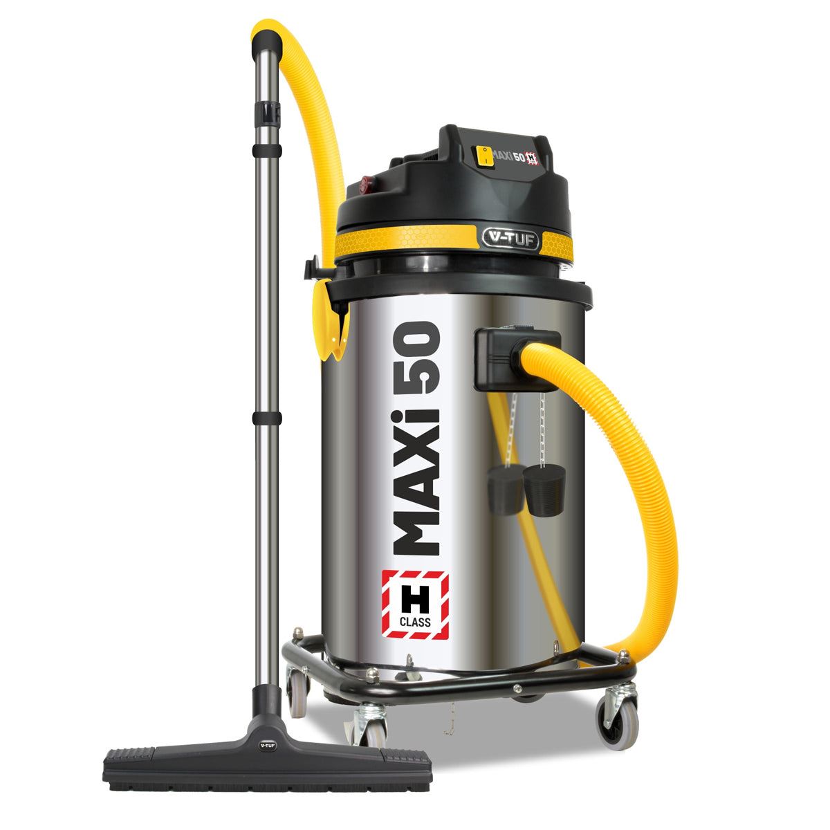 V-TUF MAXIH240-50L H-Class Industrial Dust Extraction Vacuum Cleaner for Efficient Performance 240V/1750W