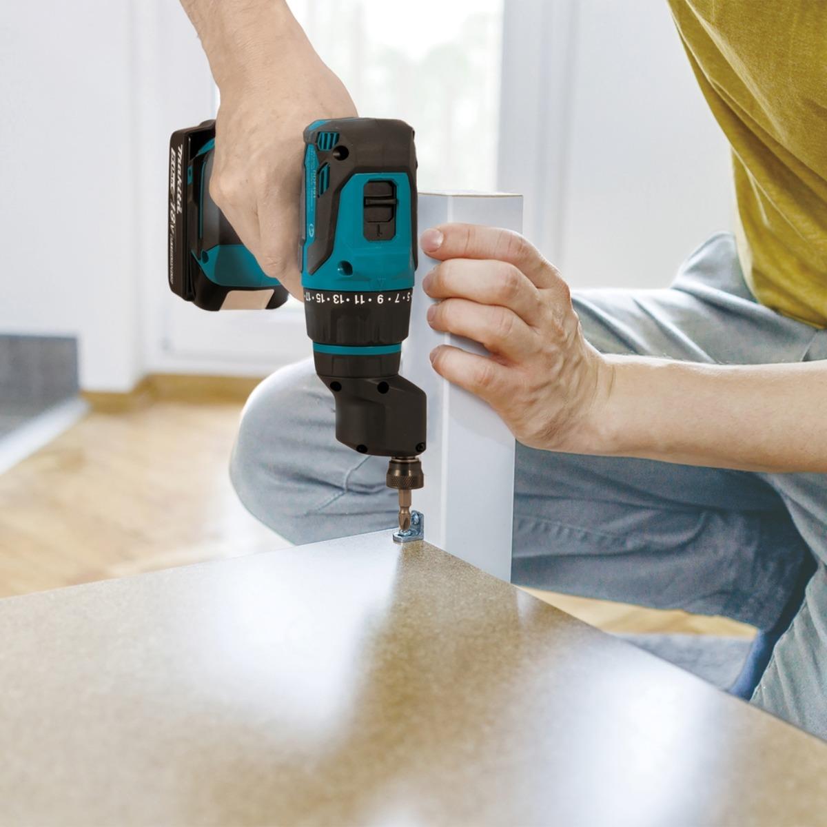 Makita DDF491ZJ01 18V LXT Brushless Multi Head Drill Driver Body with Interchangeable Heads & Case