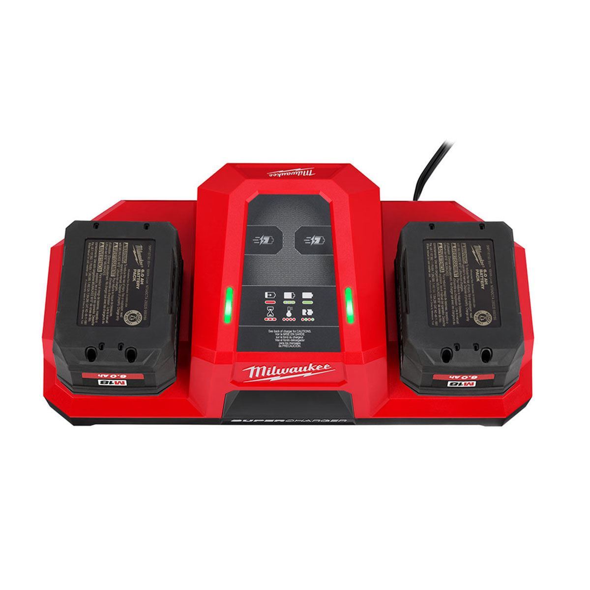 Milwaukee M18DBSC 18V 240V Dual Bay Super Charger 4932492532