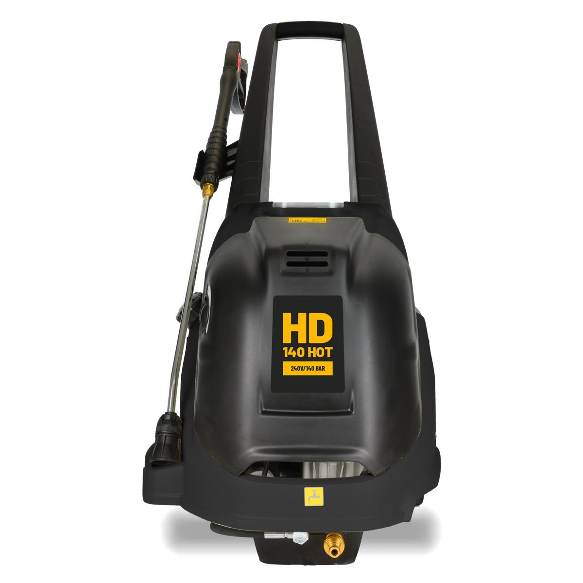 V-TUF HD140HOT 8L/min Hot Water Professional 240V Mobile Pressure Washer 2000psi & 140Bar
