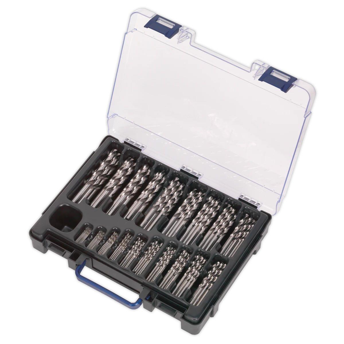 Sealey DBS170FG HSS Fully Ground Drill Bit Assortment 1-10mm 170pc