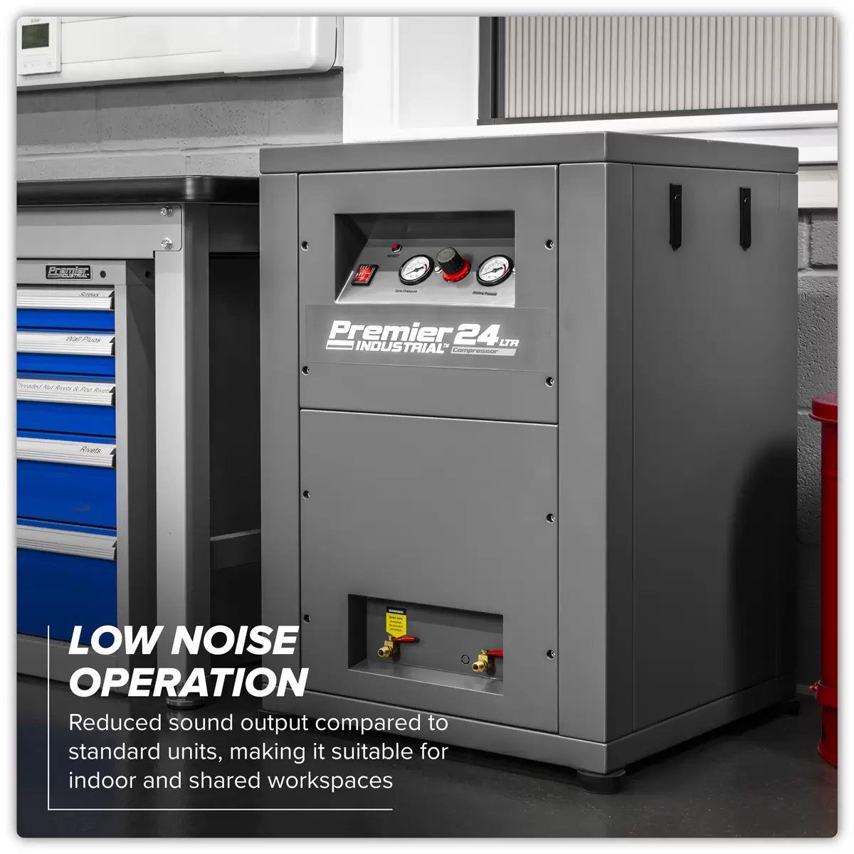 Sealey SAC01VLN 24L Oil Free Low Noise Direct Drive Air Compressor 3hp & 230V/13A