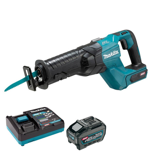 Makita JR001GZ 40V Max XGT Brushless Reciprocating Saw with 1 x 5.0Ah Battery & Charger