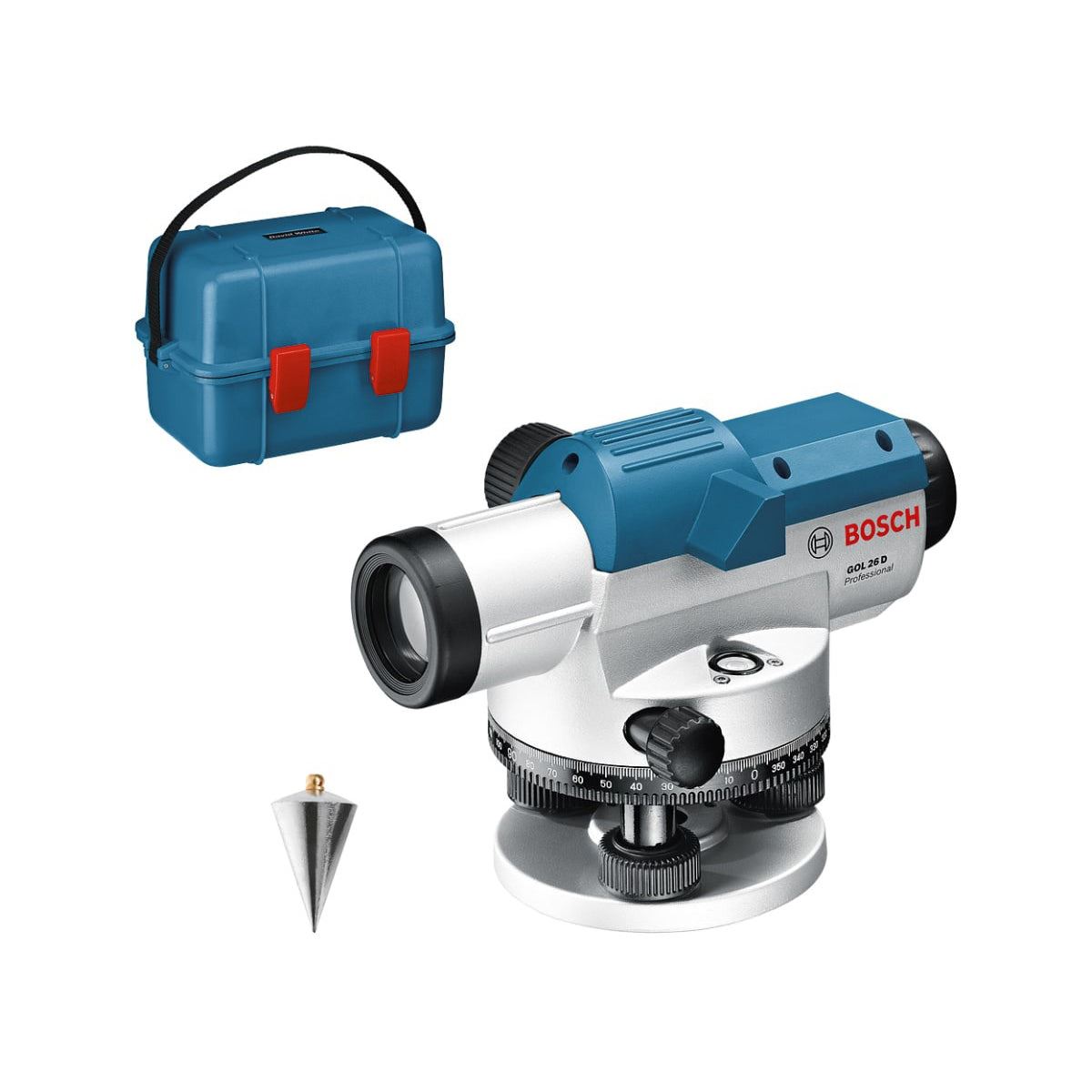 Bosch GOL 26 D Professional Optical Level with Robust Design & Easy Alignment 0601068000