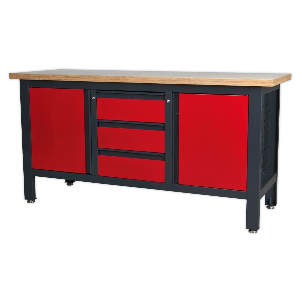 Sealey AP1905C Workstation with 3 Drawers & 2 Cupboards