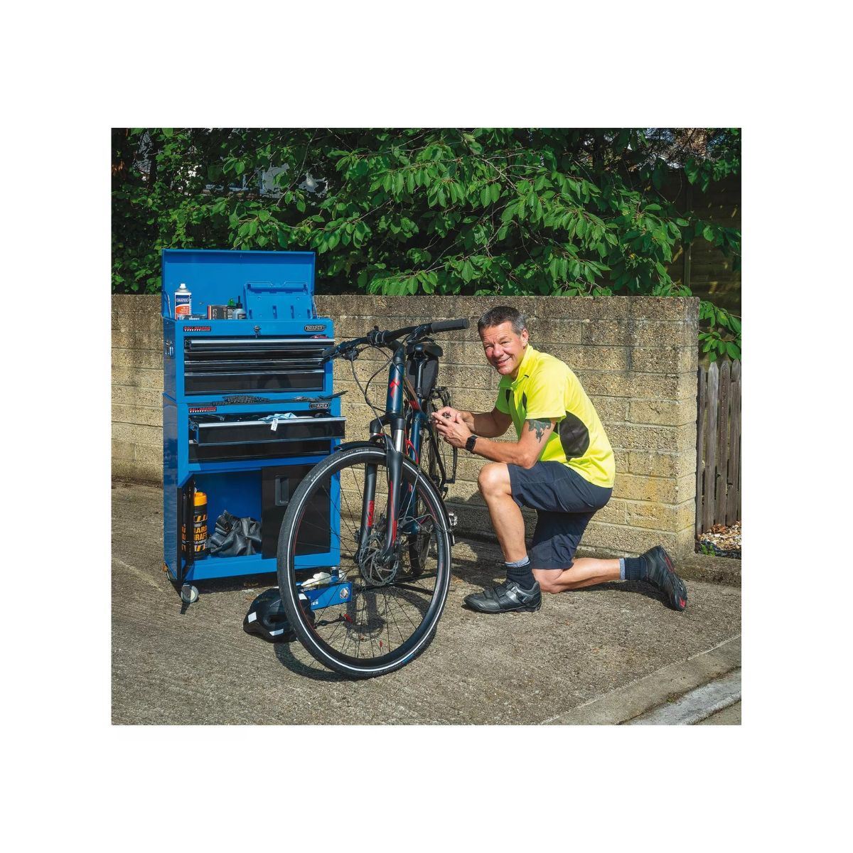 Draper RCTC6/B Combined Roller Cabinet and Tool Chest 6 Drawer Blue 19563