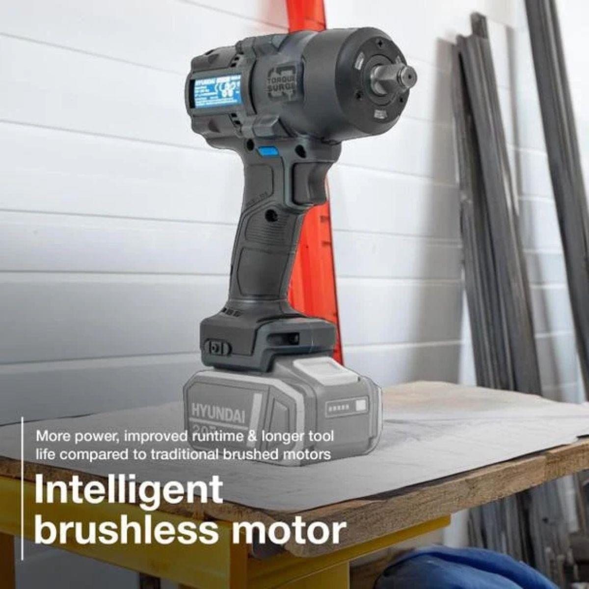 Hyundai IW20X-700 20V Cordless Impact Wrench, 700Nm High-Torque Body Only