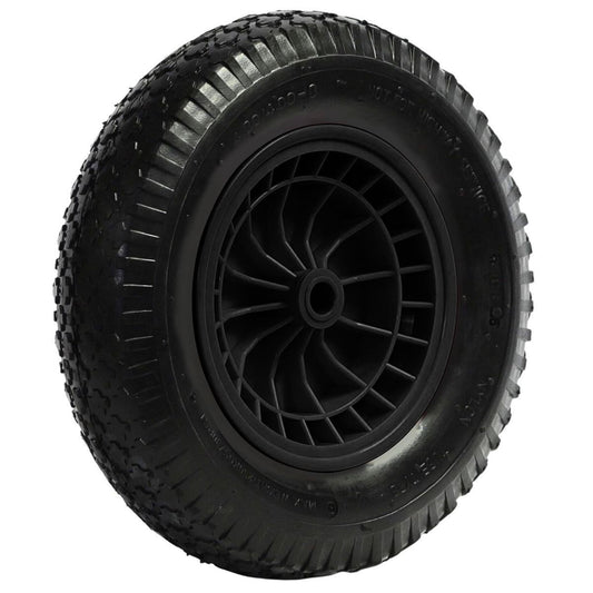 Excel Heavy Duty Rubber Wheelbarrow Wheel Black for 100L SKU 30372