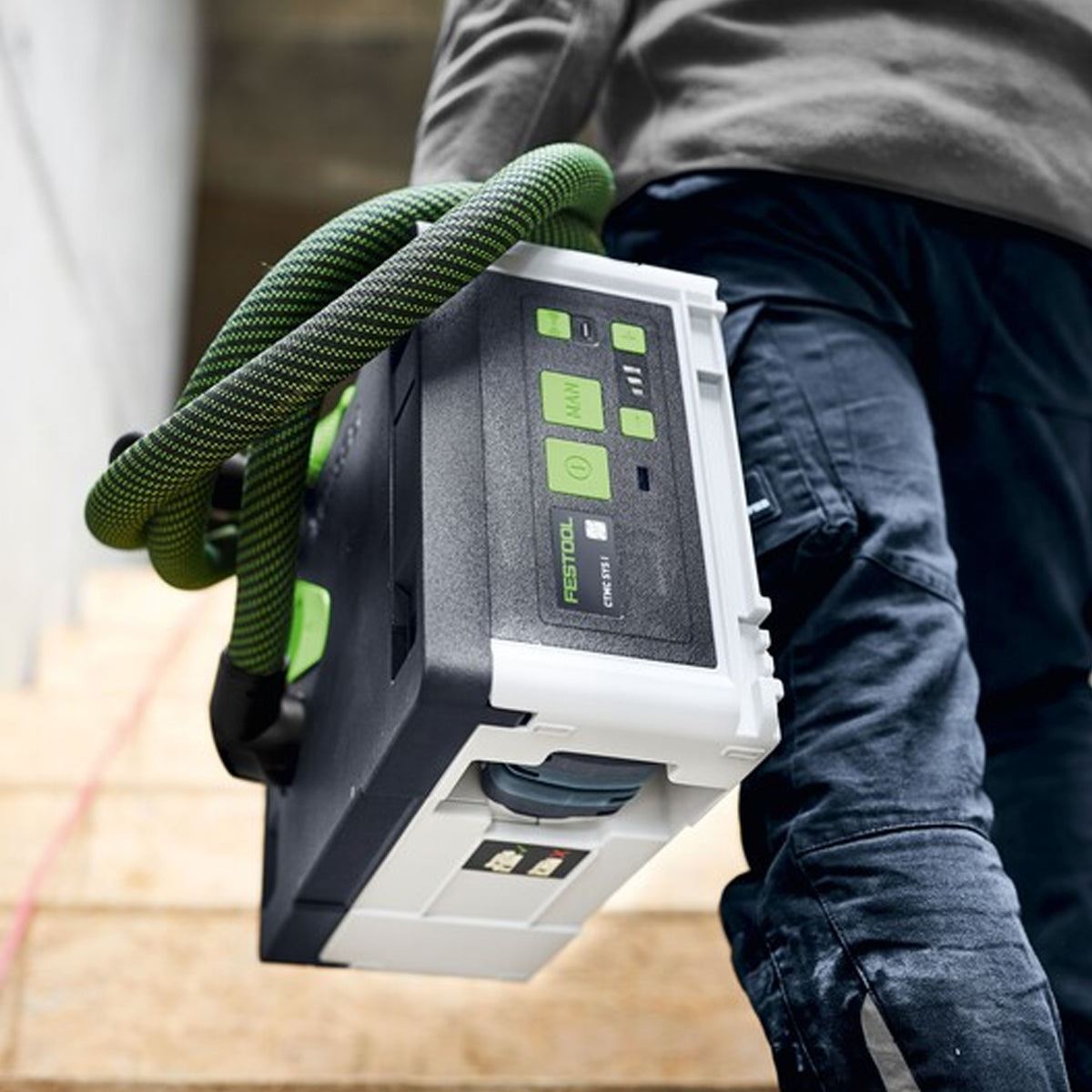 Festool CLEANTEC CTMC SYS I-Basic 36V M-Class Mobile Dust Extractor 576933 with 2 x 5.0Ah Battery & Charger