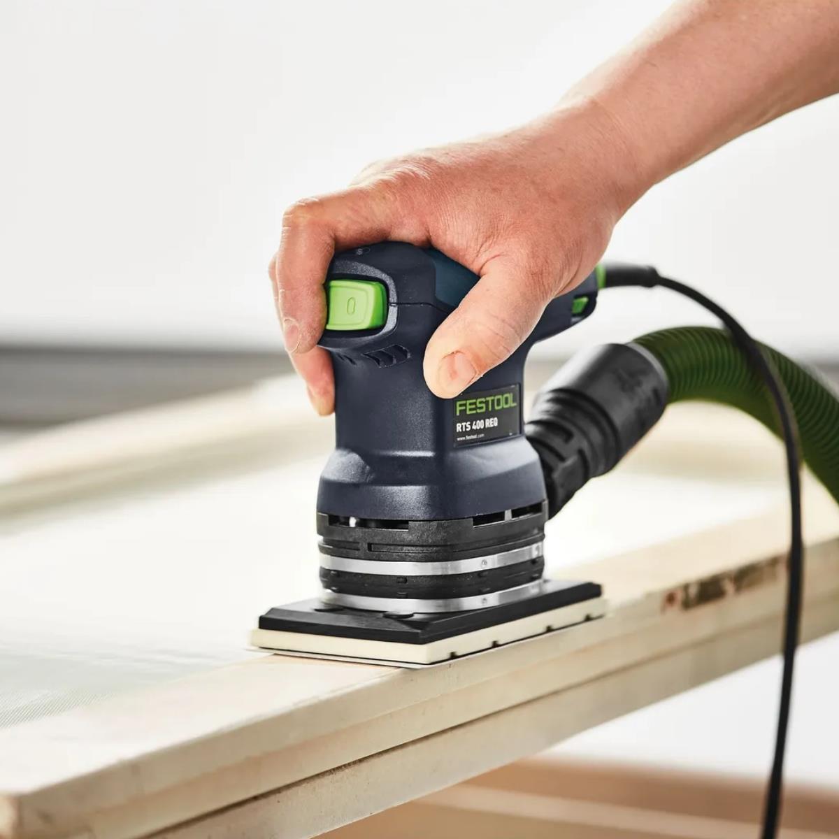 Festool RTS 400 REQ-Plus 230V RUTSCHER Orbital Sander with Light Module & Case 578927