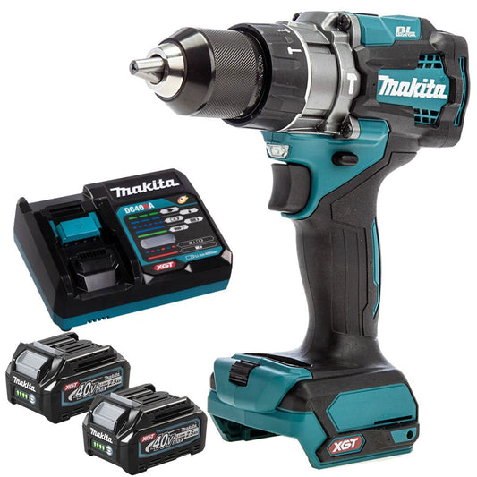Makita HP001GZ 40V Brushless Combi Drill with 2 x 2.5Ah Battery & Charger