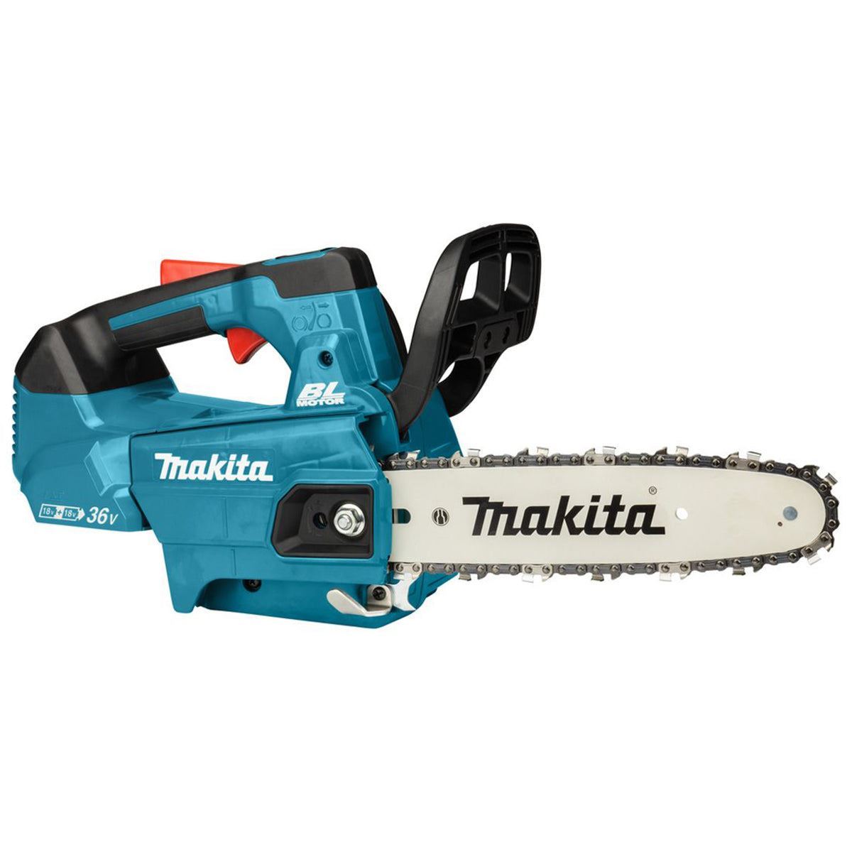 Makita DUC256Z 36V Brushless 25cm Chainsaw with 2 x 5.0Ah Battery & Charger