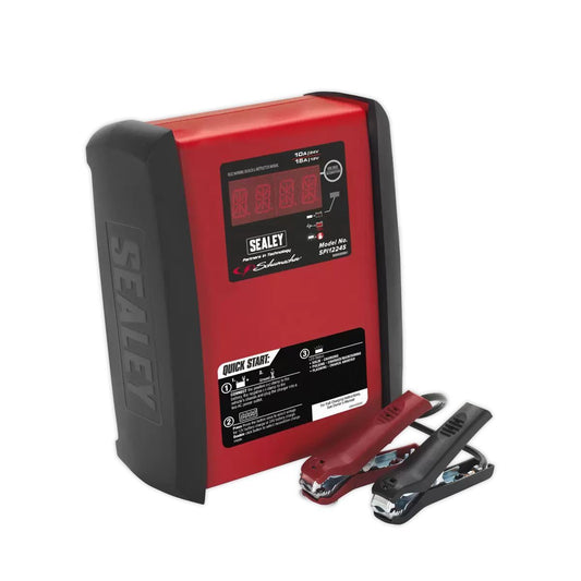 Sealey SPI1224S Schumacher 15A/10A 12V/24V Automatic Smart Battery Charger & Maintainer