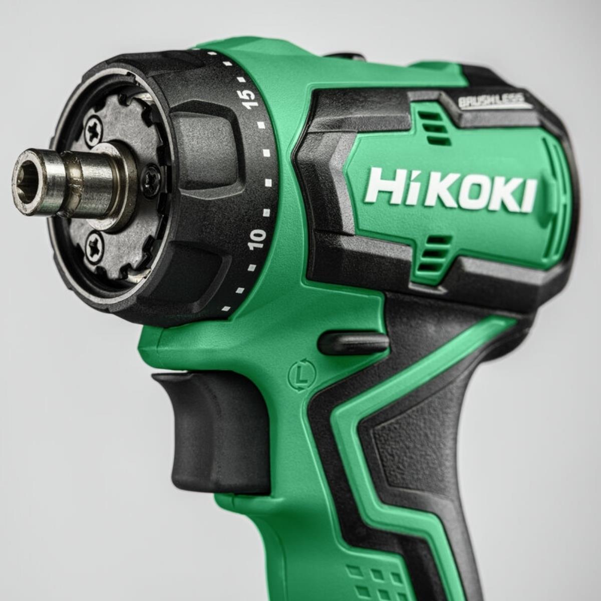HiKOKI DS18DDQJRZ 18V Brushless Drill Driver with 2 x 2.0Ah Batteries, Charger, 4 x Tool Attachments & Case