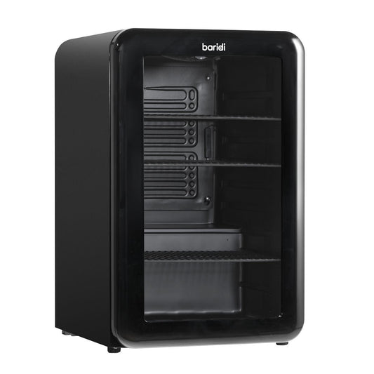 Sealey DH222 Baridi Retro Style Drinks Fridge 70L Capacity Black
