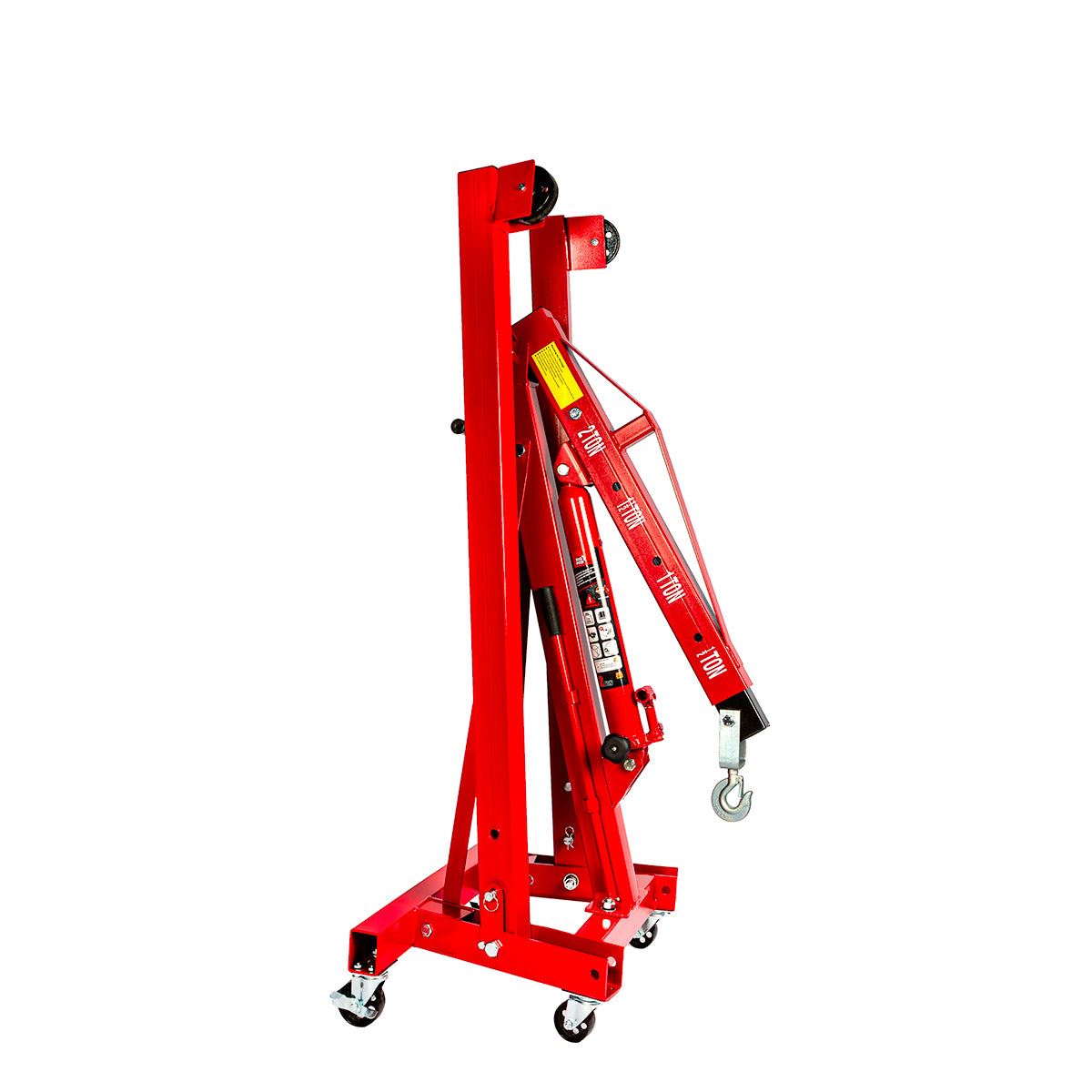 Big Red Torin 2-Ton Hydraulic Folding Engine Crane, Lifting Range 25-2240 mm