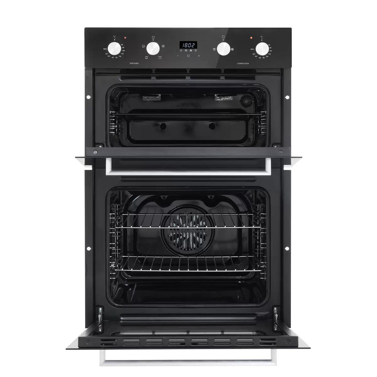 Sealey DH279 Baridi 90cm Built-In Double Oven, 88L Capacity, Energy Rating A Black 240V