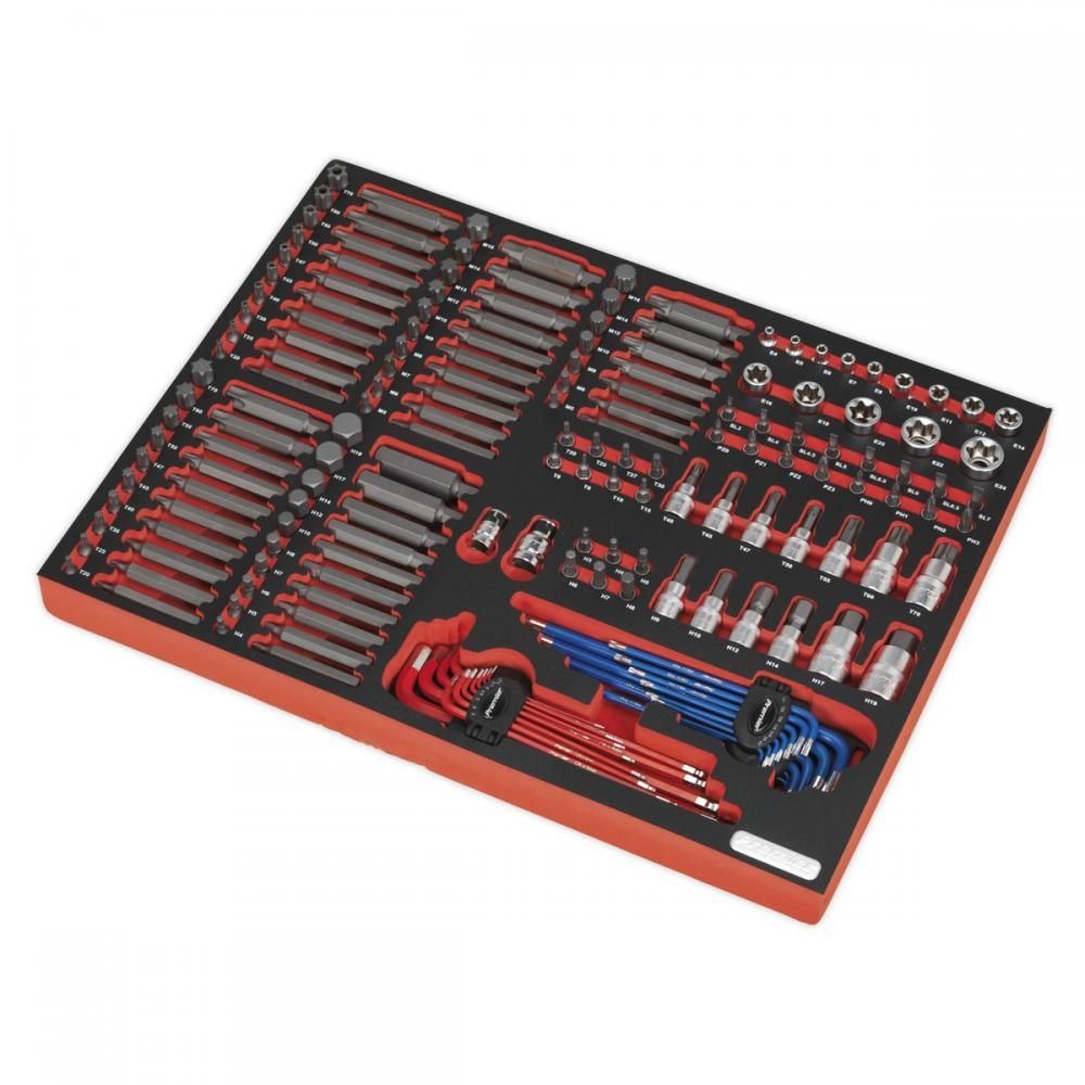 Sealey TBTP07 Tool Tray with Specialised Bits & Sockets 177pc