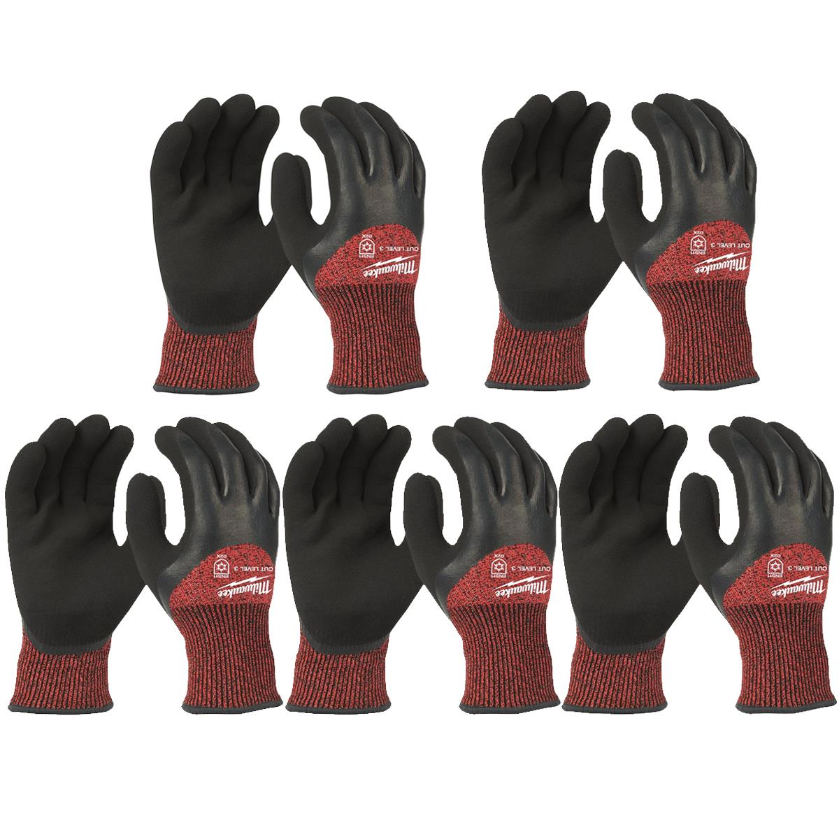 Milwaukee 4932479707 Winter Cut C Gloves Size 7/S Pack of 5