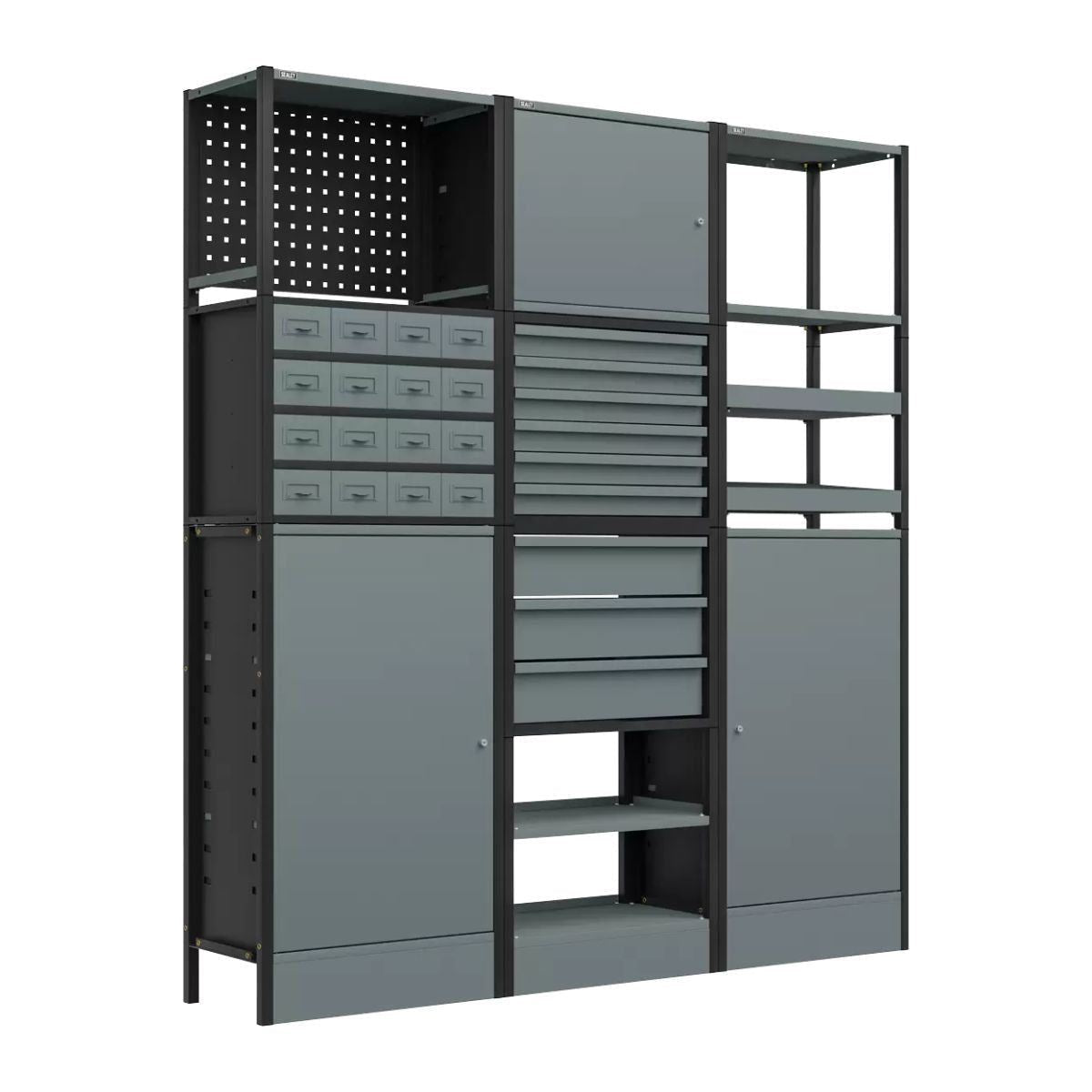 Sealey APMRSTACK1 Modular Racking System Combo 1.74m Versatile Storage Solution for Home and Workshop