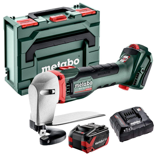 Metabo SCV 18 LTX BL 1.6 18V Brushless Metal Shear with 1 x 8.0Ah Battery Charger & Metabox