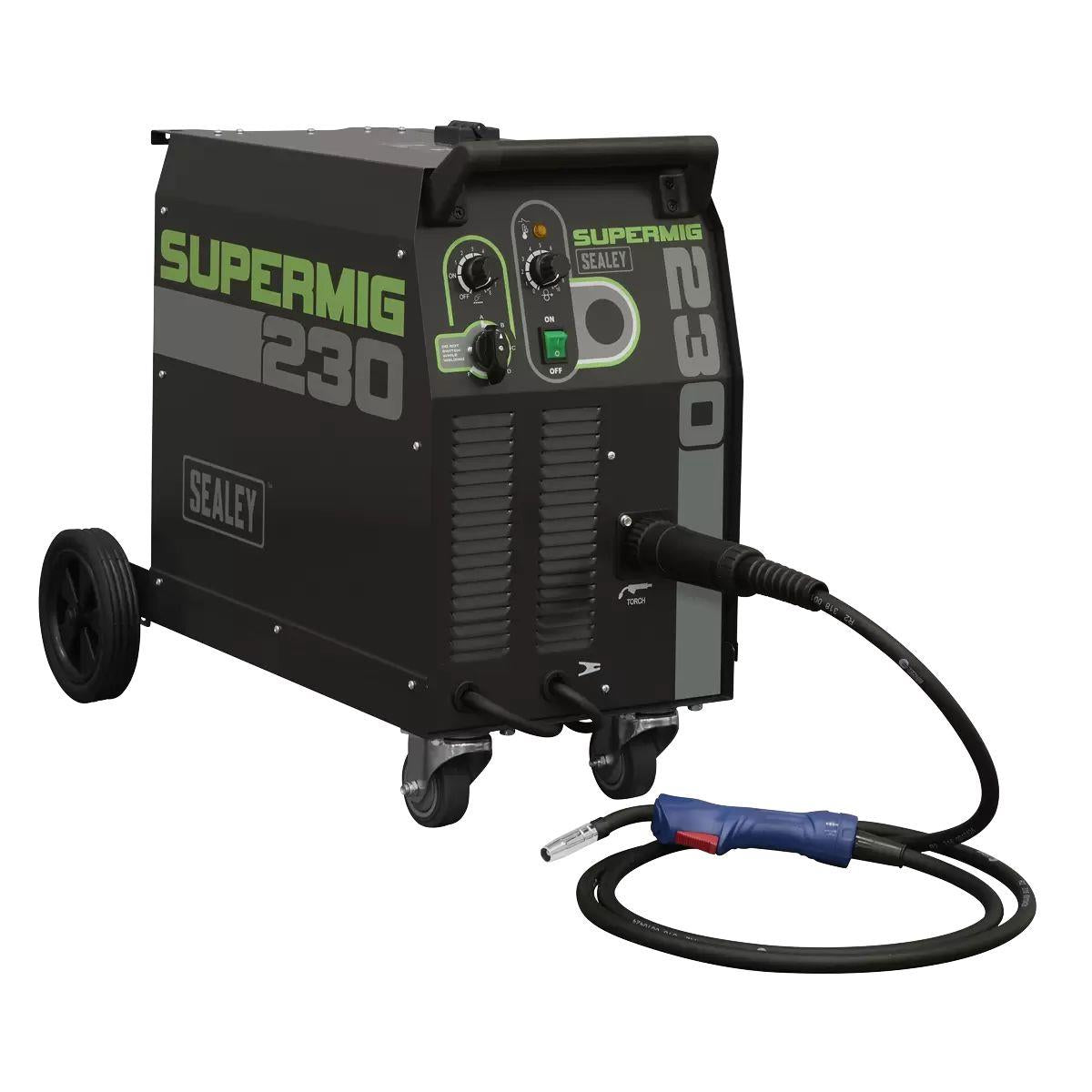 Sealey SUPERMIG230 Professional MIG Welder 230A with Binzel Euro Torch 230V