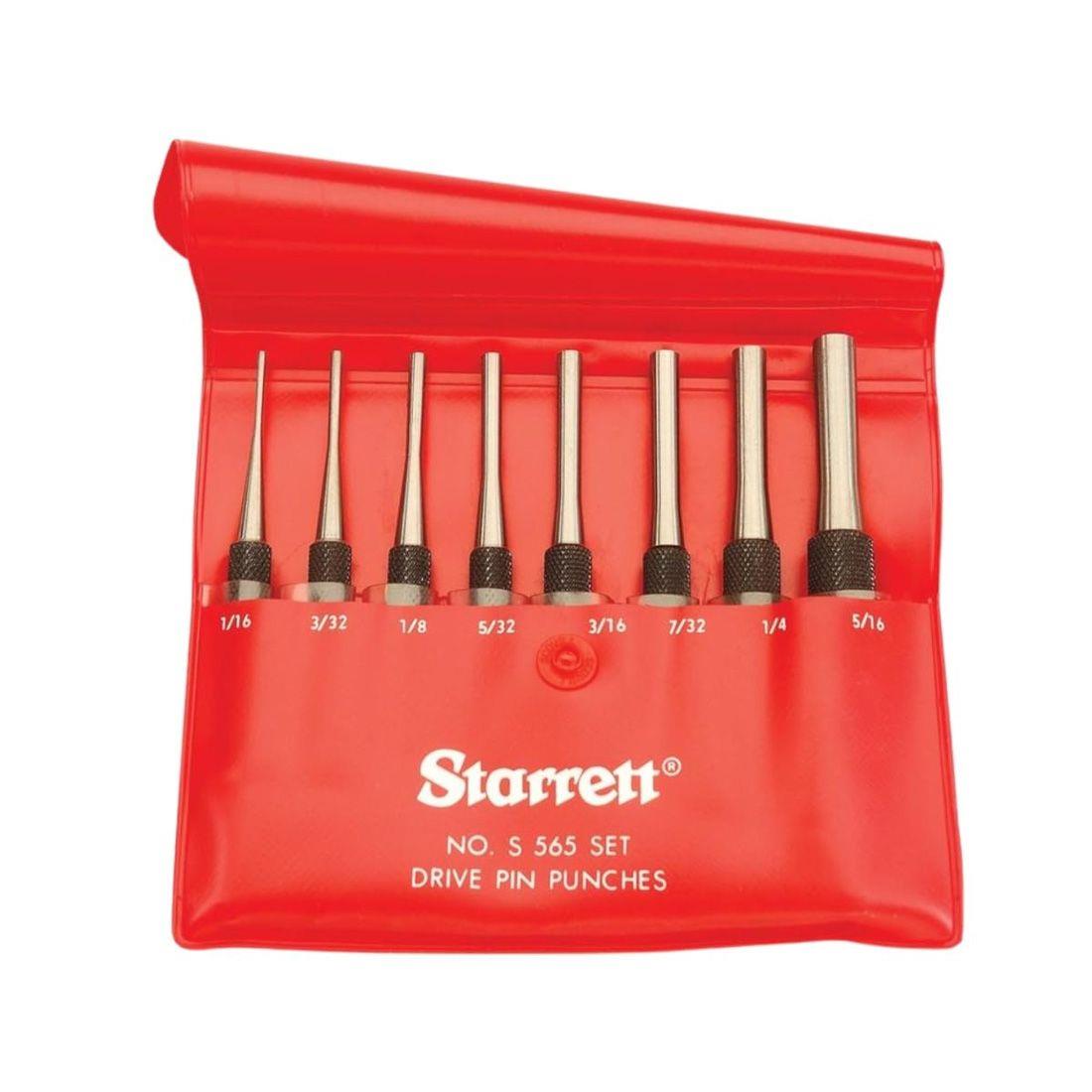 Starrett S565PC Pin Punch Set of 8 8 Piece
