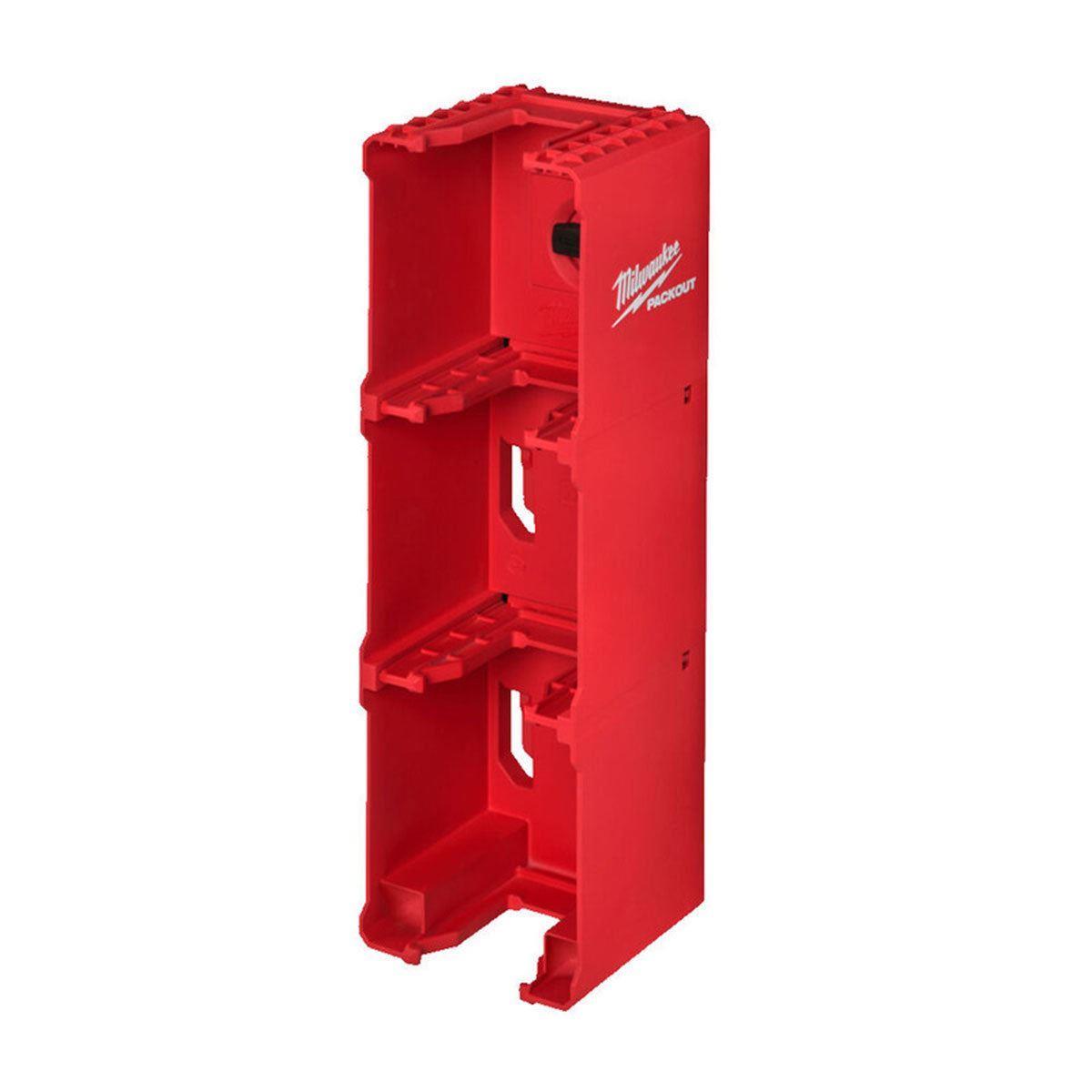 Milwaukee Packout Compact Mounting Plate with M18 Battery Holder & 4 x Batteries