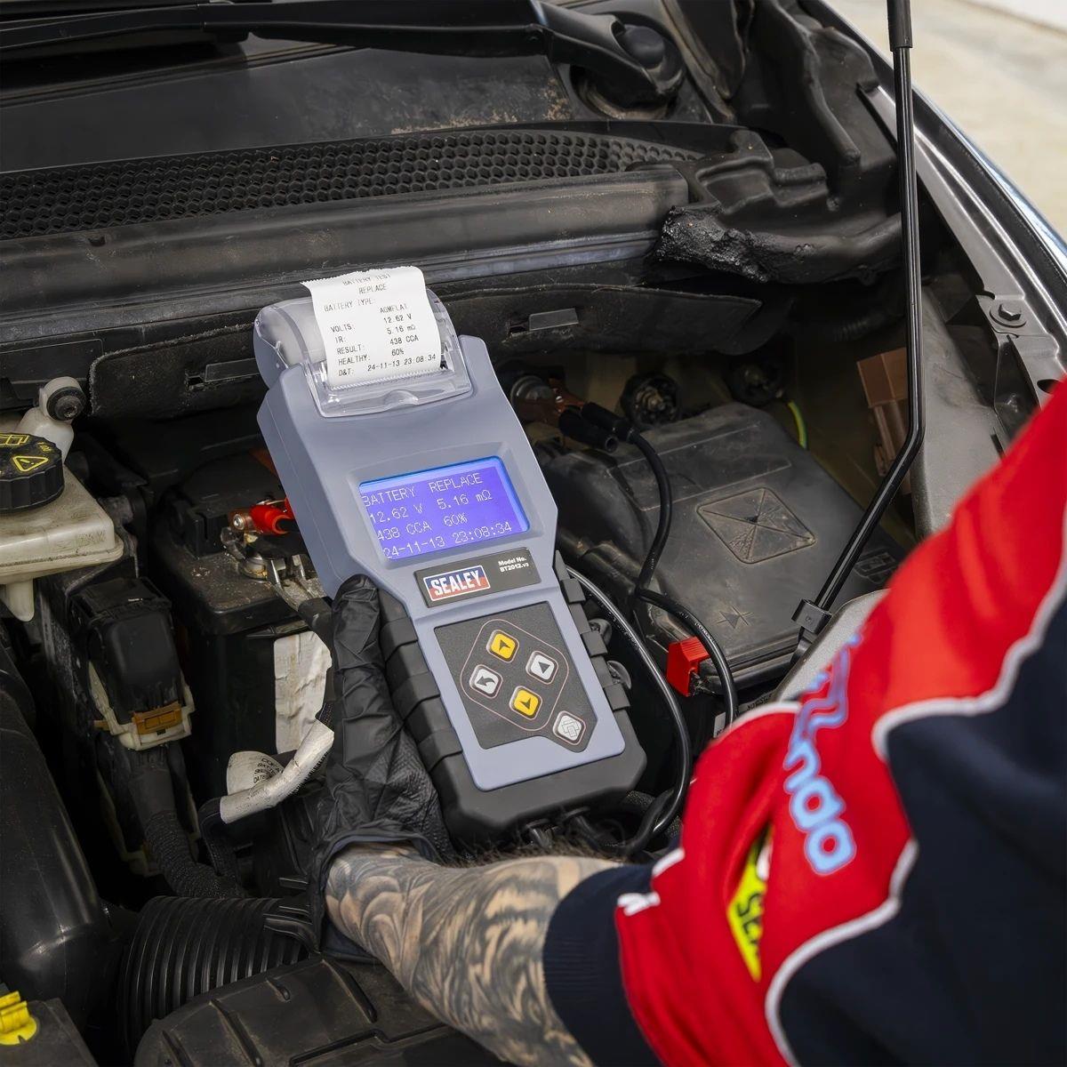 Sealey BT2012 12V Digital Battery & Alternator Tester with Printer