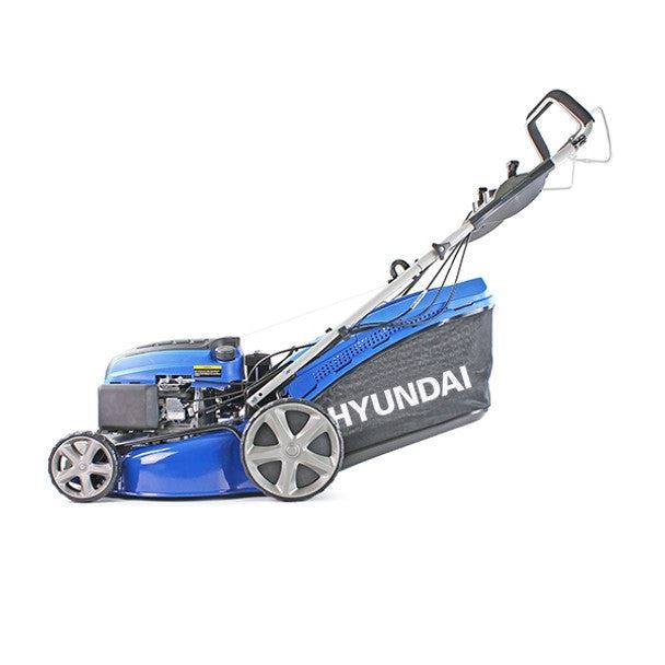 Hyundai HYM460SPE 46cm Electric-Start Self-Propelled Petrol Lawnmower Mulch, Rear & Side Discharge