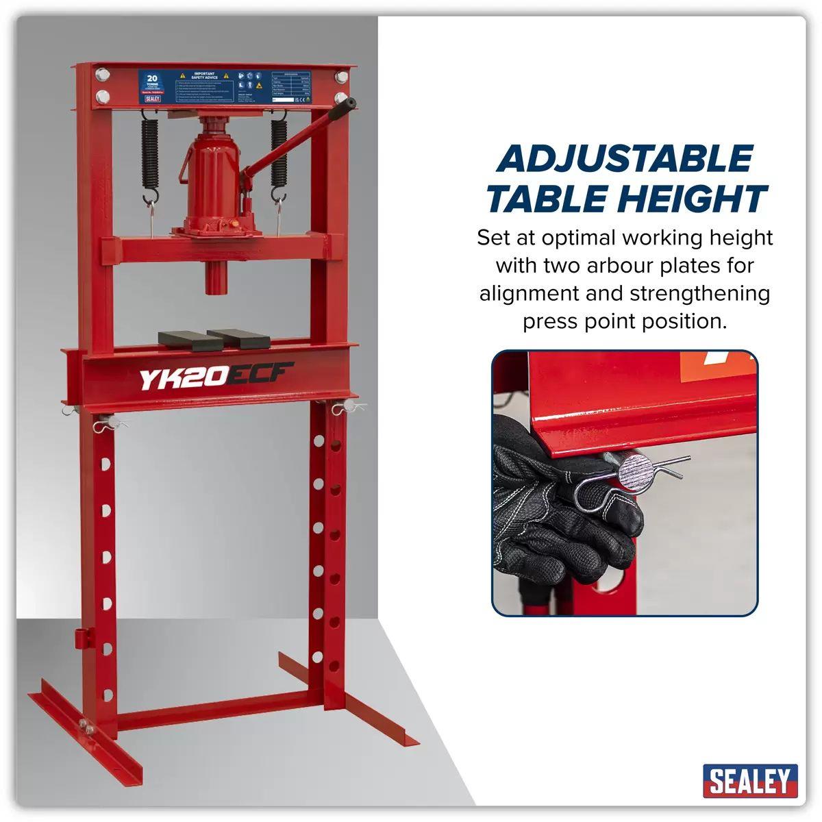 Sealey YK20ECF 20tonne Hydraulic Press Economy Floor Type