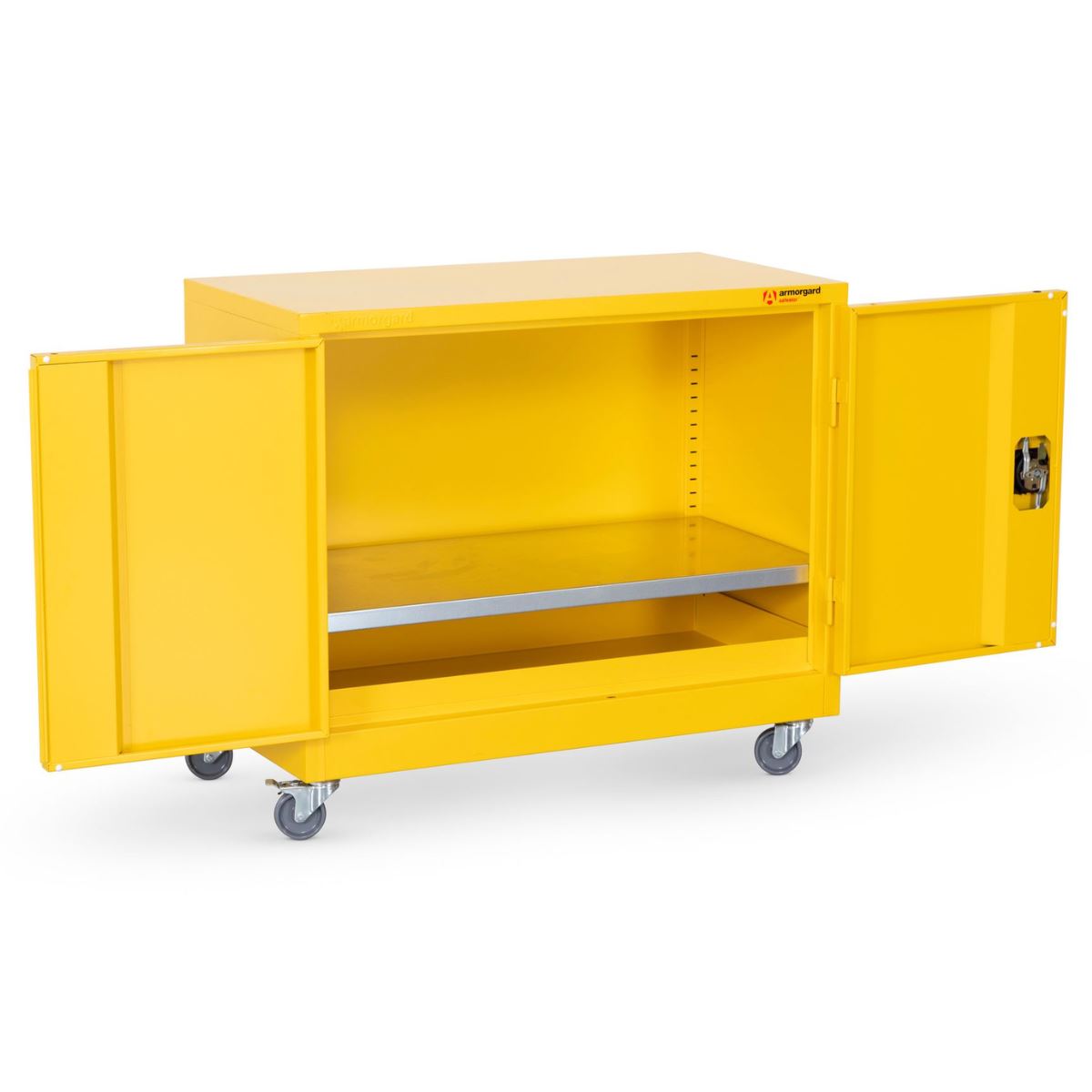 Armorgard HMC1 Safestor Hazardous Mobile Cupboard 900mm x 480mm x 810mm Secure Storage for Materials
