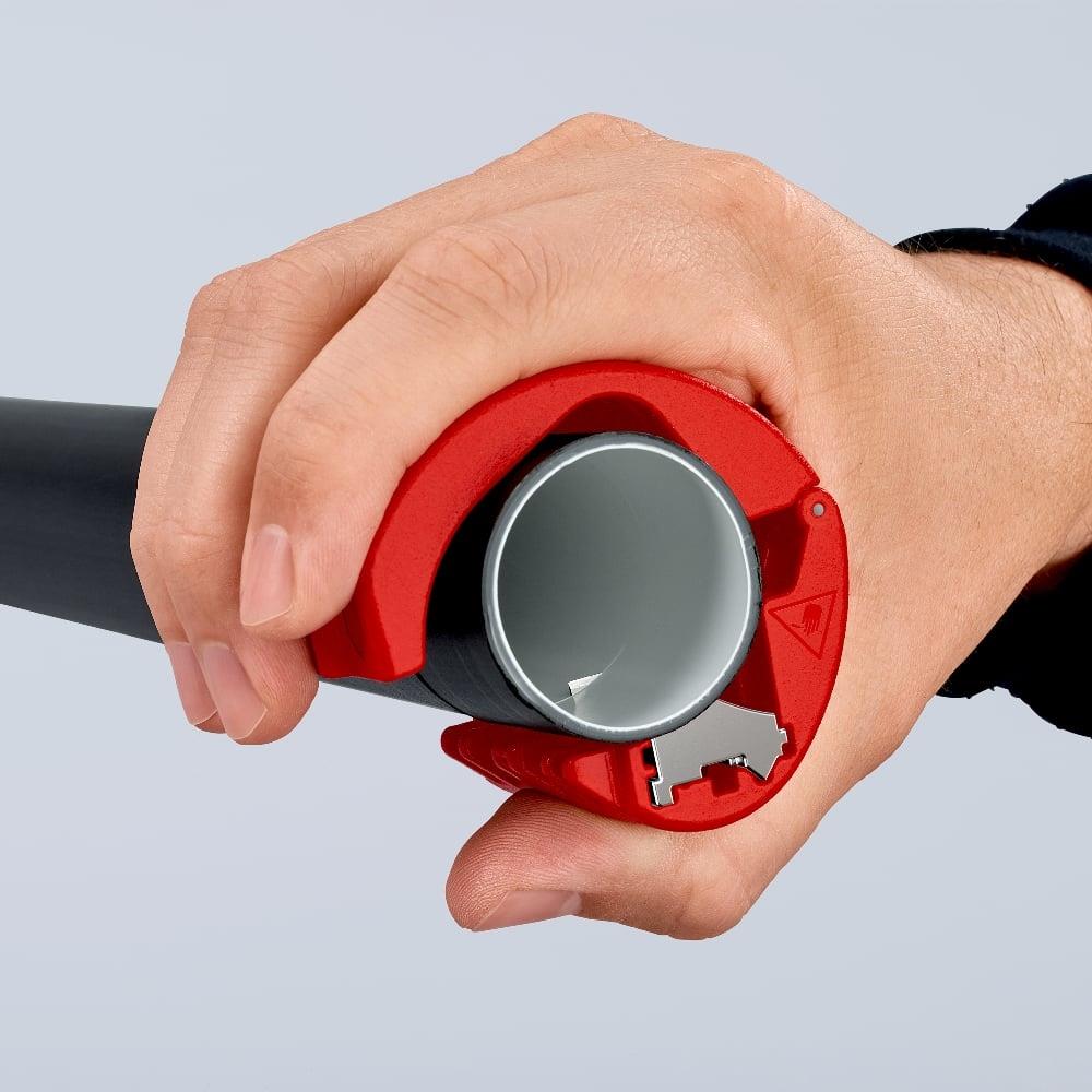 Knipex 72mm BiX Plastic Pipe Cutter & Sealing Sleeves 90 22 10 BK