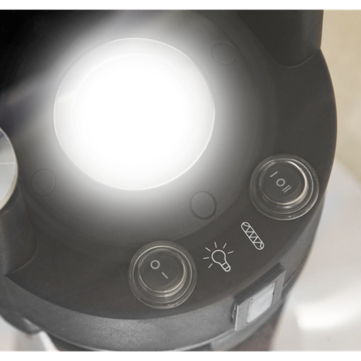 Sealey DG62 Dellonda Bistro Table with 1200W Heater Black/Stainless Steel