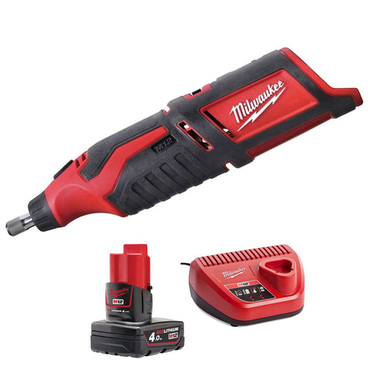 Milwaukee C12RT-0 12V Rotary Multi Tool with 1 x 4.0Ah Battery & Charger