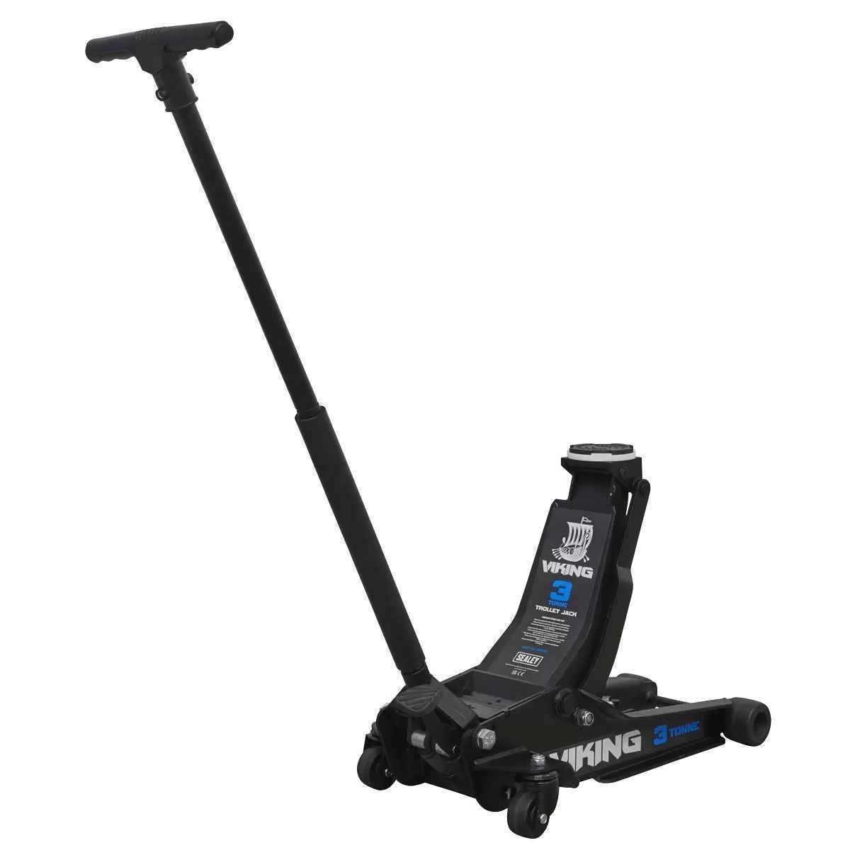 Sealey 3100TB Viking 3 tonne Low Entry Trolley Jack Rocket Lift Garage Workshop