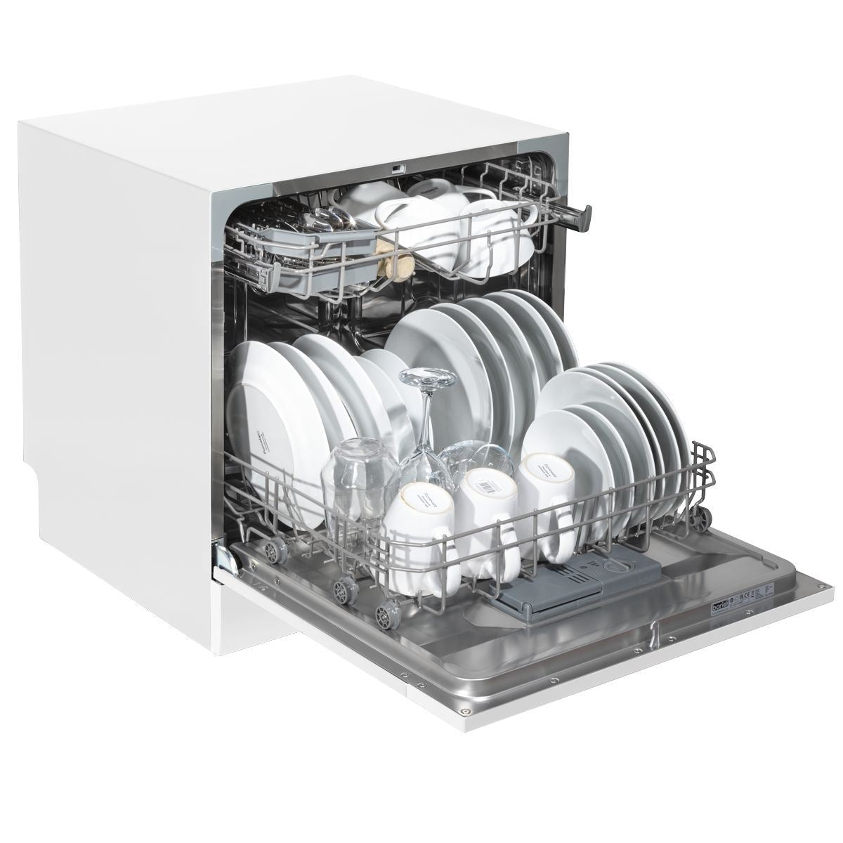Sealey DH86 Baridi Tabletop Dishwasher 6 Place Settings 8L Capacity White 230V