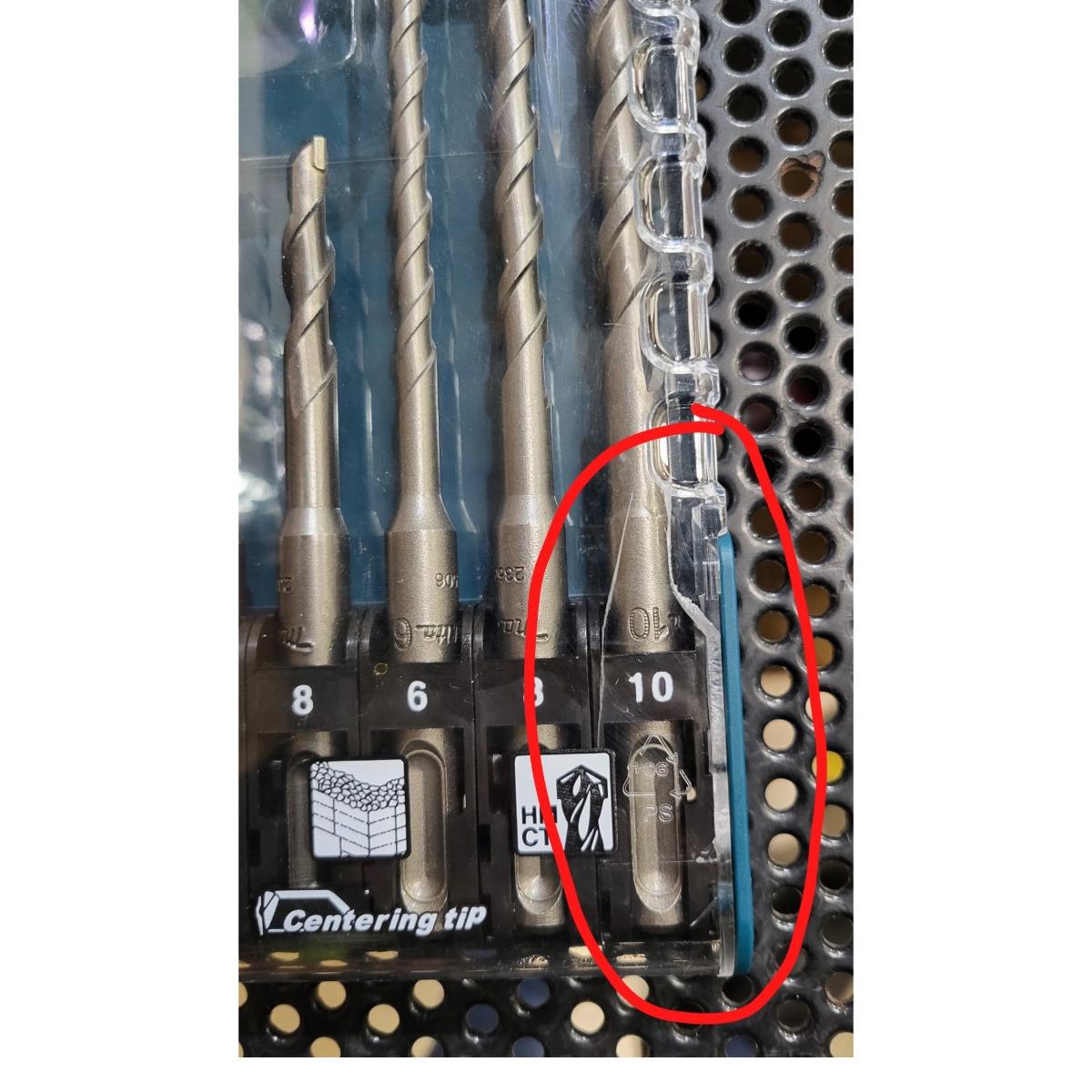 Makita E-15730 SDS Plus TCT Hammer Drill Bit Set Of 6 Piece Item Condition Damaged Box