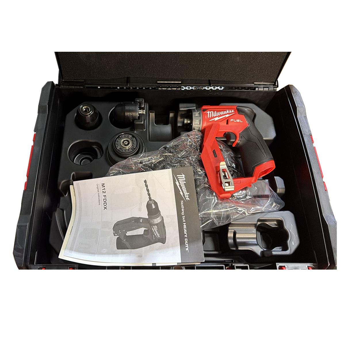 Milwaukee M12FDDXKIT-0X 12V Fuel Brushless 4-in-1 Drill Driver with Case 4933471332 Item Condition Box Opened Never Used