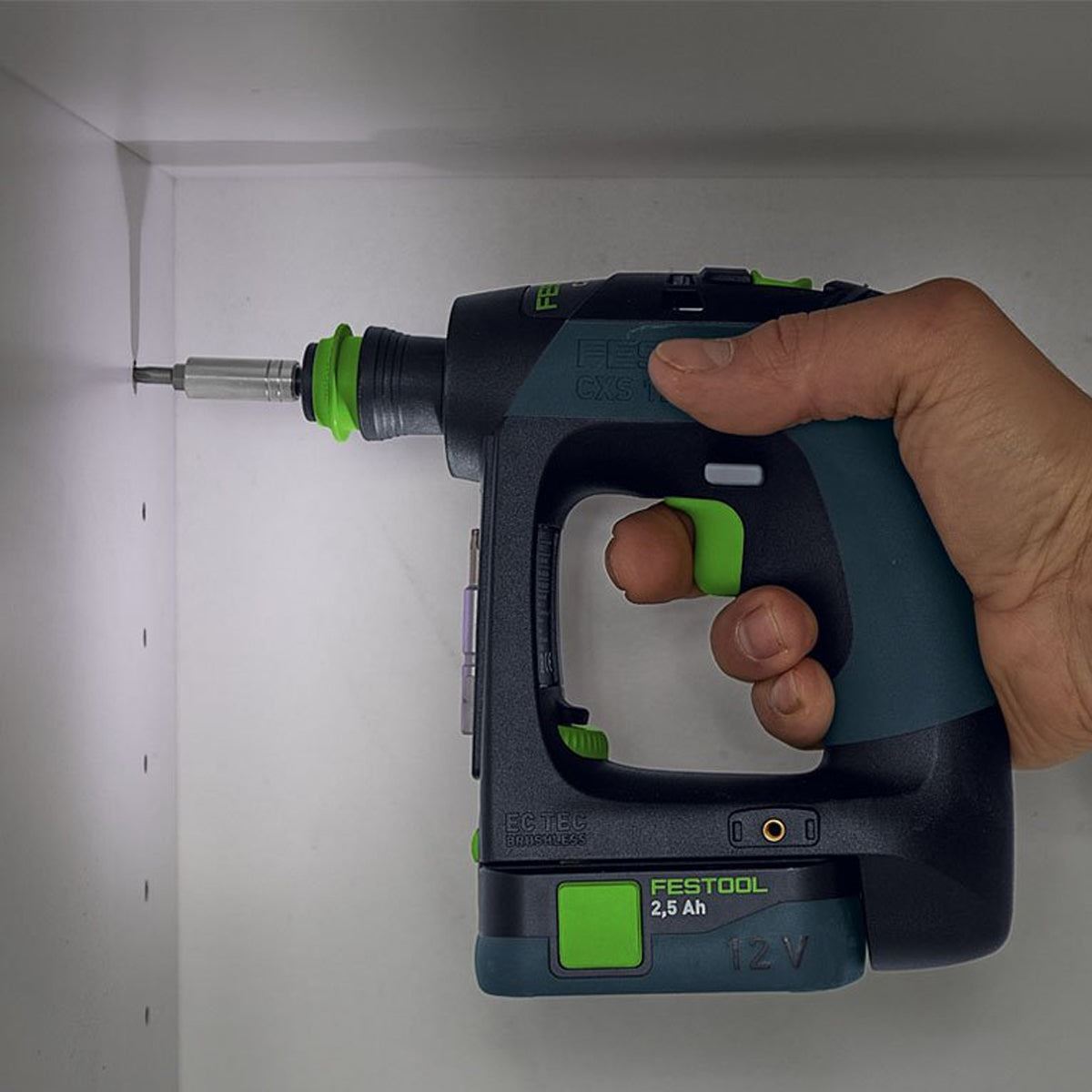 Festool CXS 12 2,5-Set GB 12V Brushless Drill Driver With 2 x 2.5Ah Batteries, Charger & Case - 576867