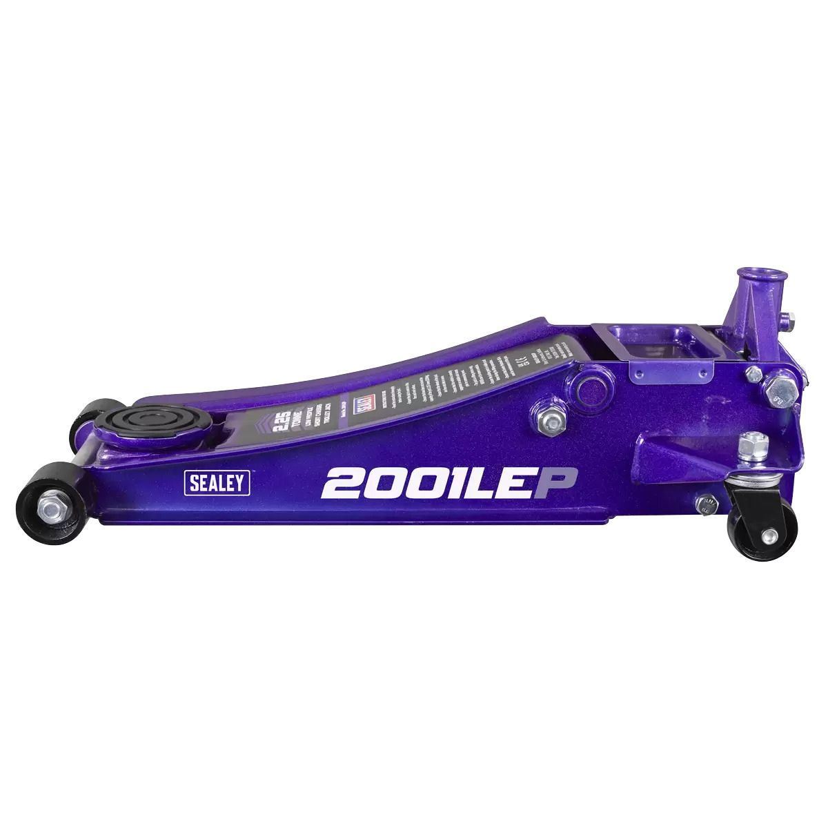 Sealey 2001LEP Low Profile Trolley Jack with Rocket Lift 2.25 Tonne Purple