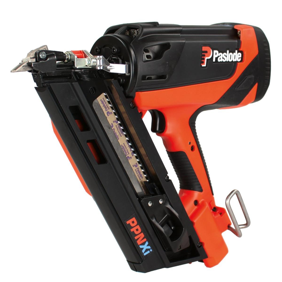 Paslode PPNXi 7.4V First Fix Gas Positive Placement Angled Nailer with 1 x 2.1Ah Battery, Charger & Case 019790