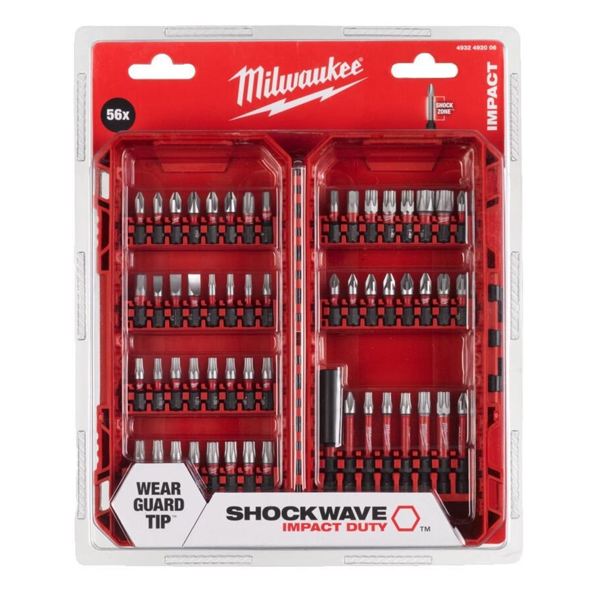 Milwaukee 56 Piece Shockwave Impact Duty Bit Set 4932492006