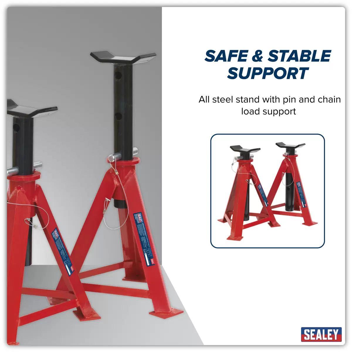Sealey AS7500 Axle Stands 7.5 Tonne Per Stand (Pair)