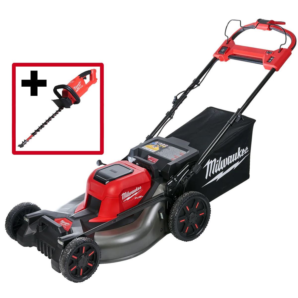 Milwaukee M18F2LM53-0 36V FUEL Brushless 53cm Self Propelled Lawn Mower with 2 x 5.0Ah Battery & Charger