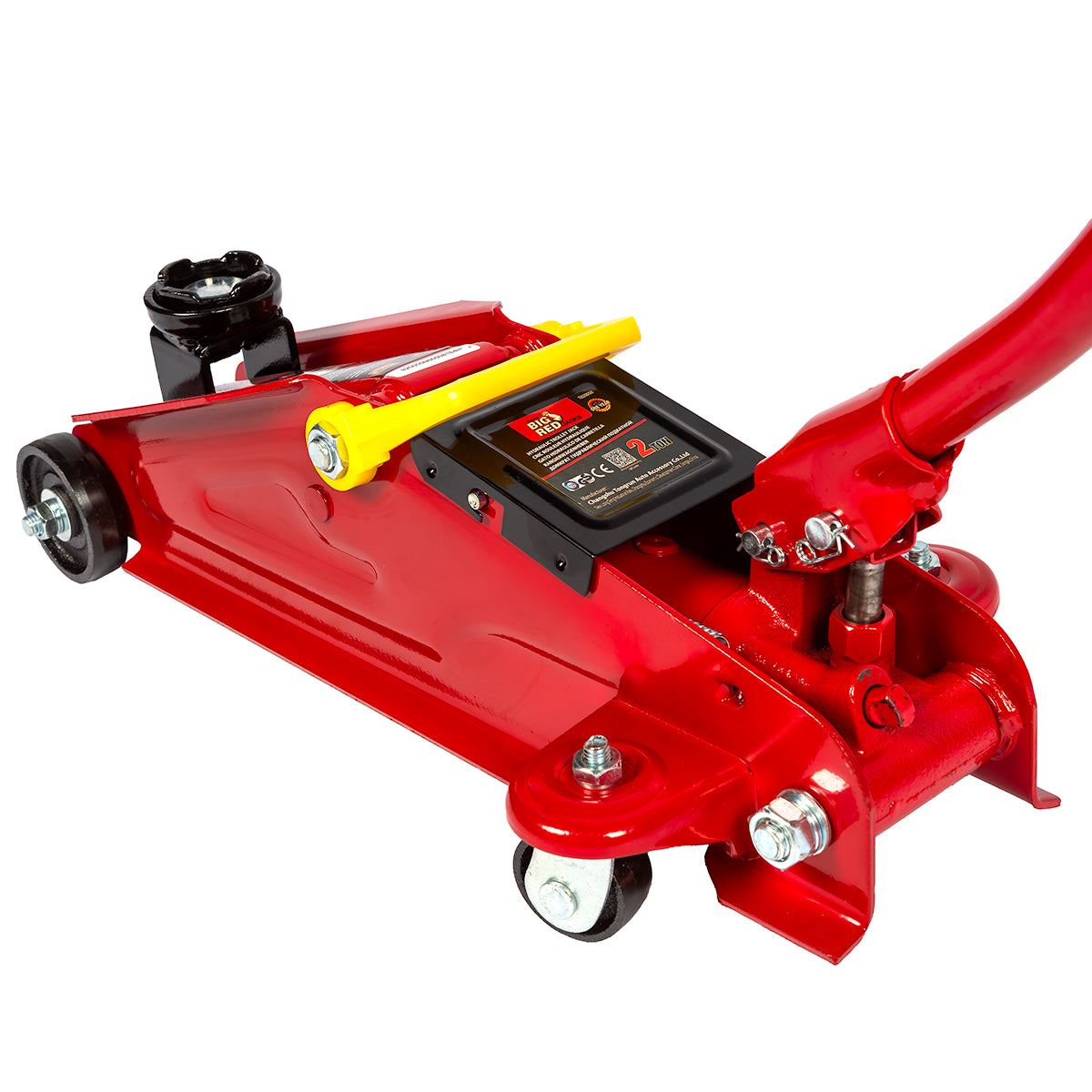 Big Red Torin 2-Ton Hydraulic Jack Low Profile Lifting Range 135-340mm with Case